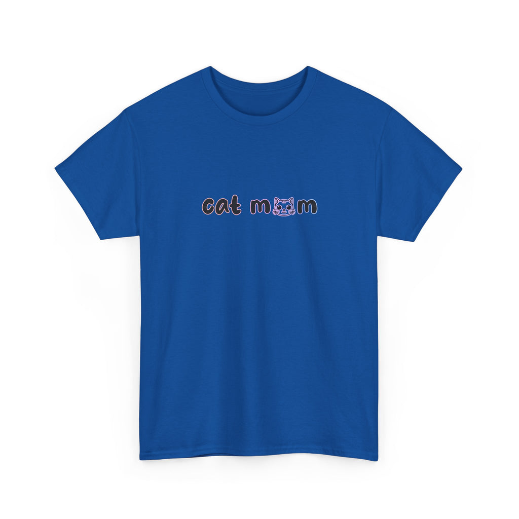 Cat Mom T-Shirt — Cute Minimalist Cat Mom Tee