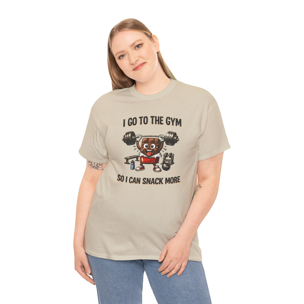 I Go to the Gym So I Can Snack More - Funny Fitness Gym Snack T‑Shirt