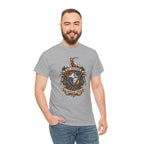 Adventure Crest T-Shirt — "Go Higher" Mountain Climbing Graphic Tee