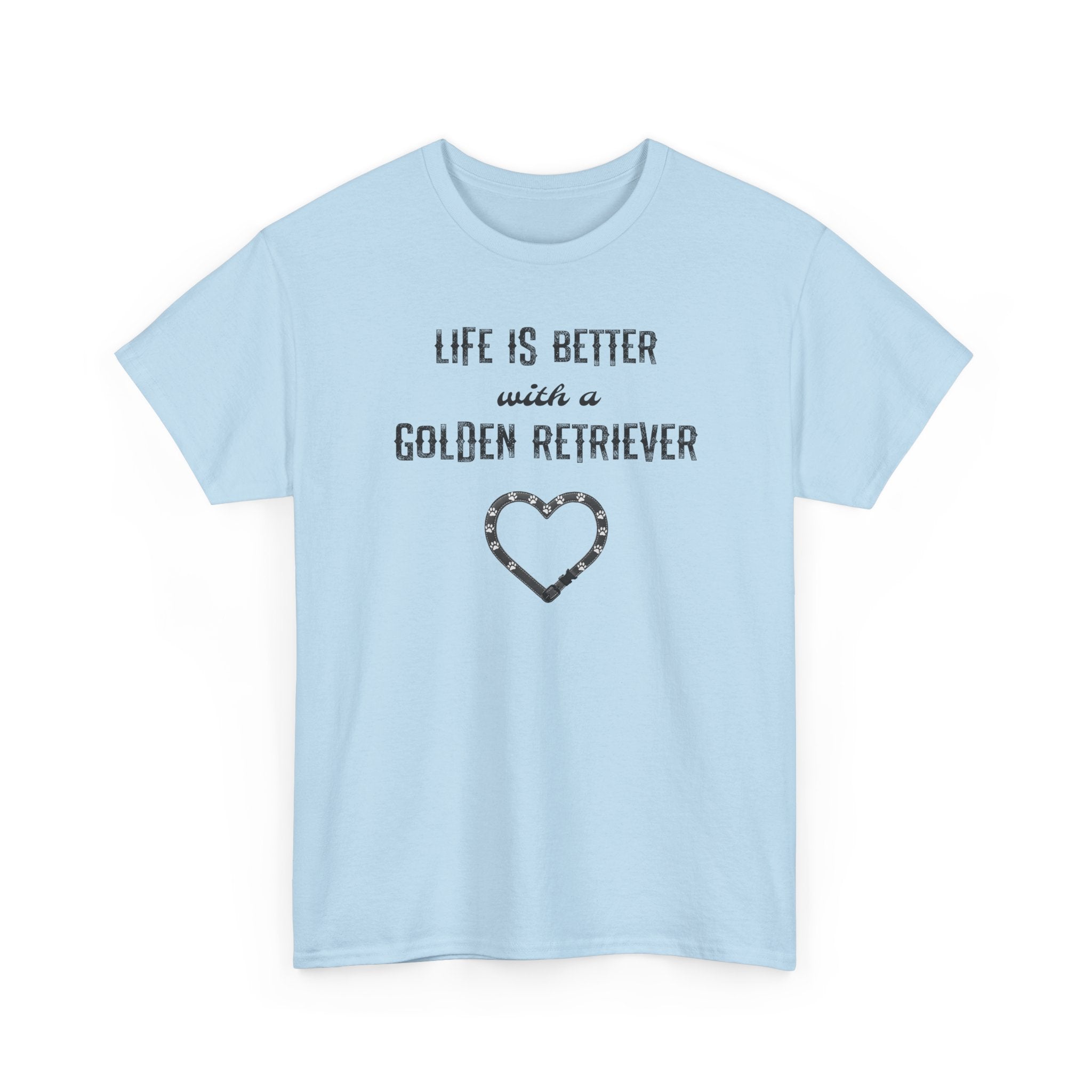 Life Is Better with a Golden Retriever Heart Dog Lover Tee