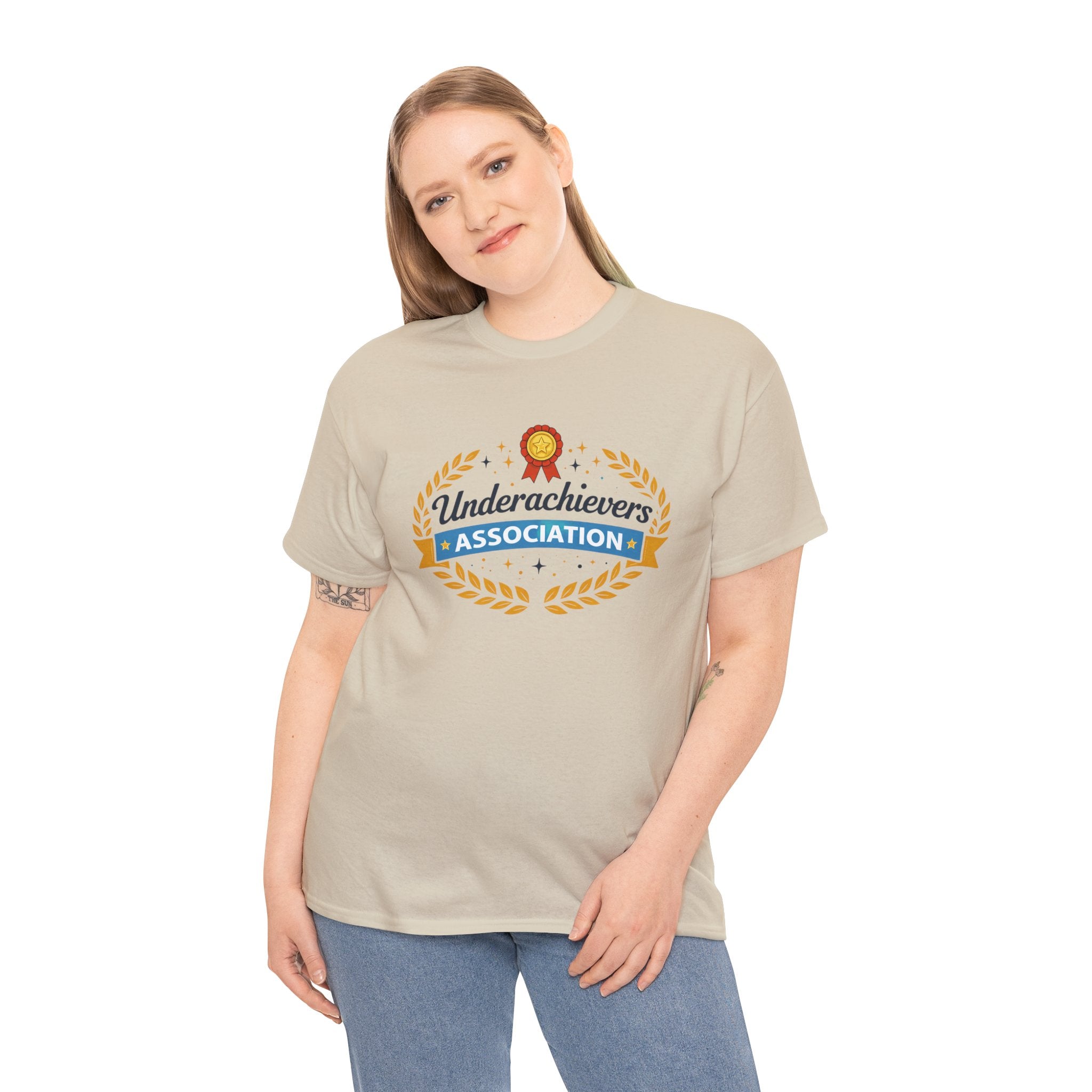 Underachievers Association T-Shirt — Funny Retro Badge Graphic Tee