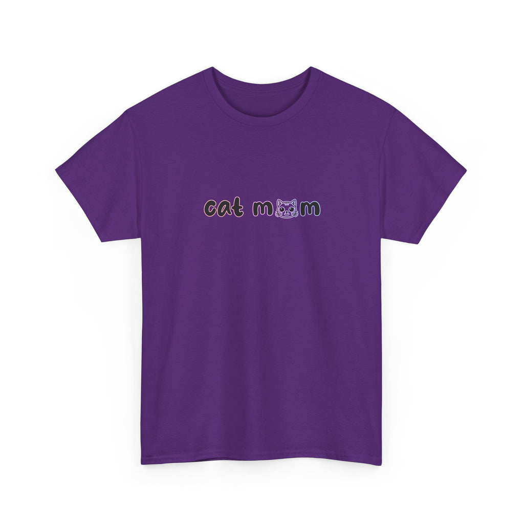 Cat Mom T-Shirt — Cute Minimalist Cat Mom Tee