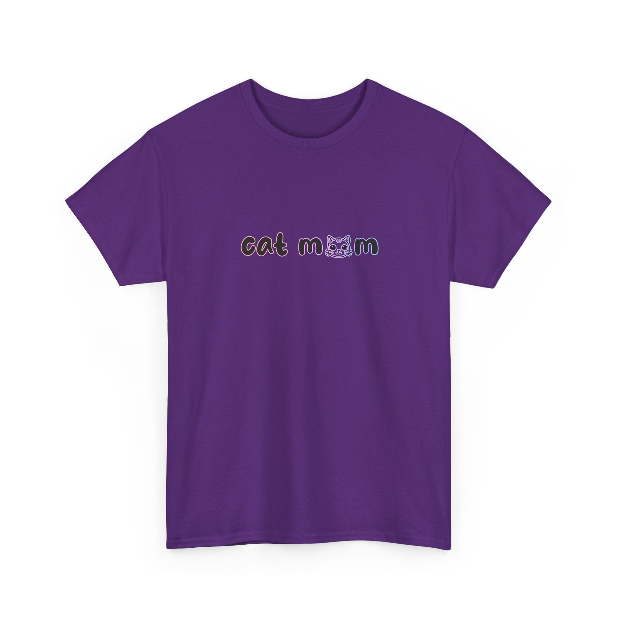 Cat Mom T-Shirt — Cute Minimalist Cat Mom Tee