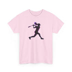 Baseball Batter Silhouette Tee — Women's Baseball Softball T‑Shirt