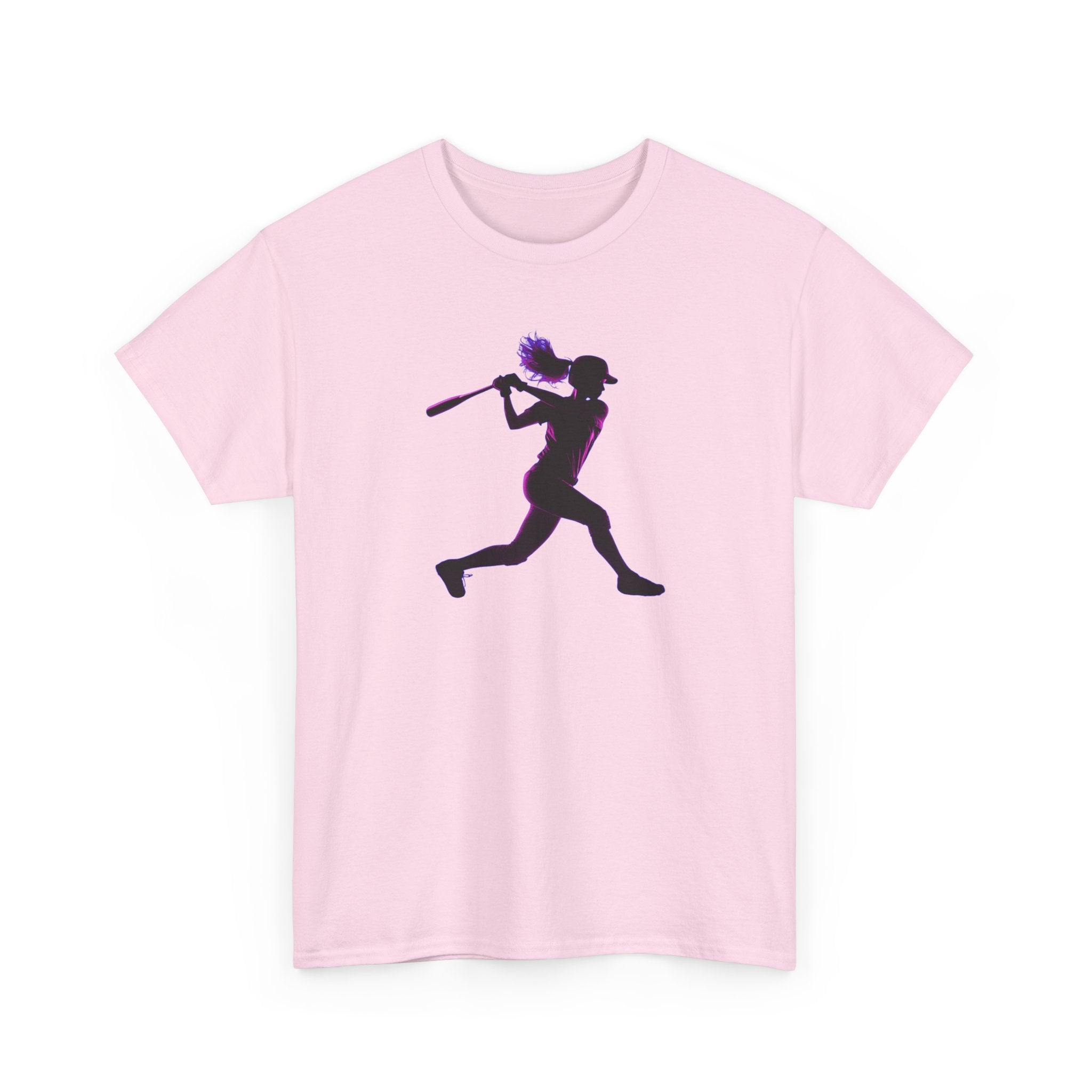 Baseball Batter Silhouette Tee — Women's Baseball Softball T‑Shirt