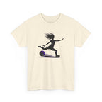 Girls Soccer Silhouette T-Shirt – Soccer Player Graphic Tee