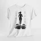 Woman Running Silhouette T‑Shirt – One Mile At A Time Graphic Tee