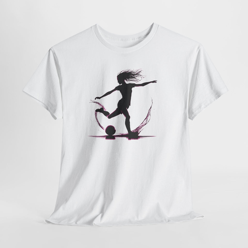 Woman Soccer Player Silhouette T‑Shirt