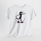 Woman Soccer Player Silhouette T‑Shirt