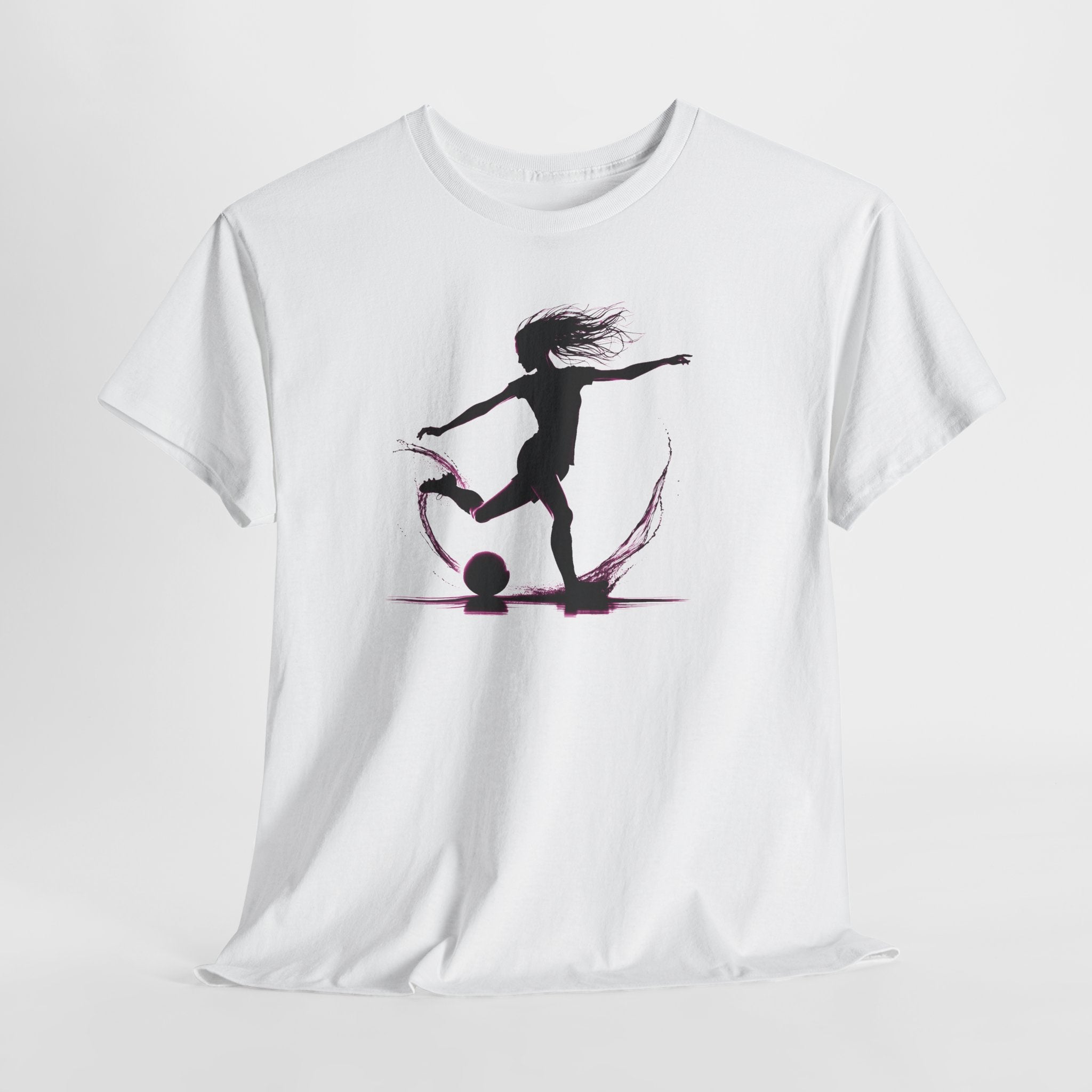 Woman Soccer Player Silhouette T‑Shirt