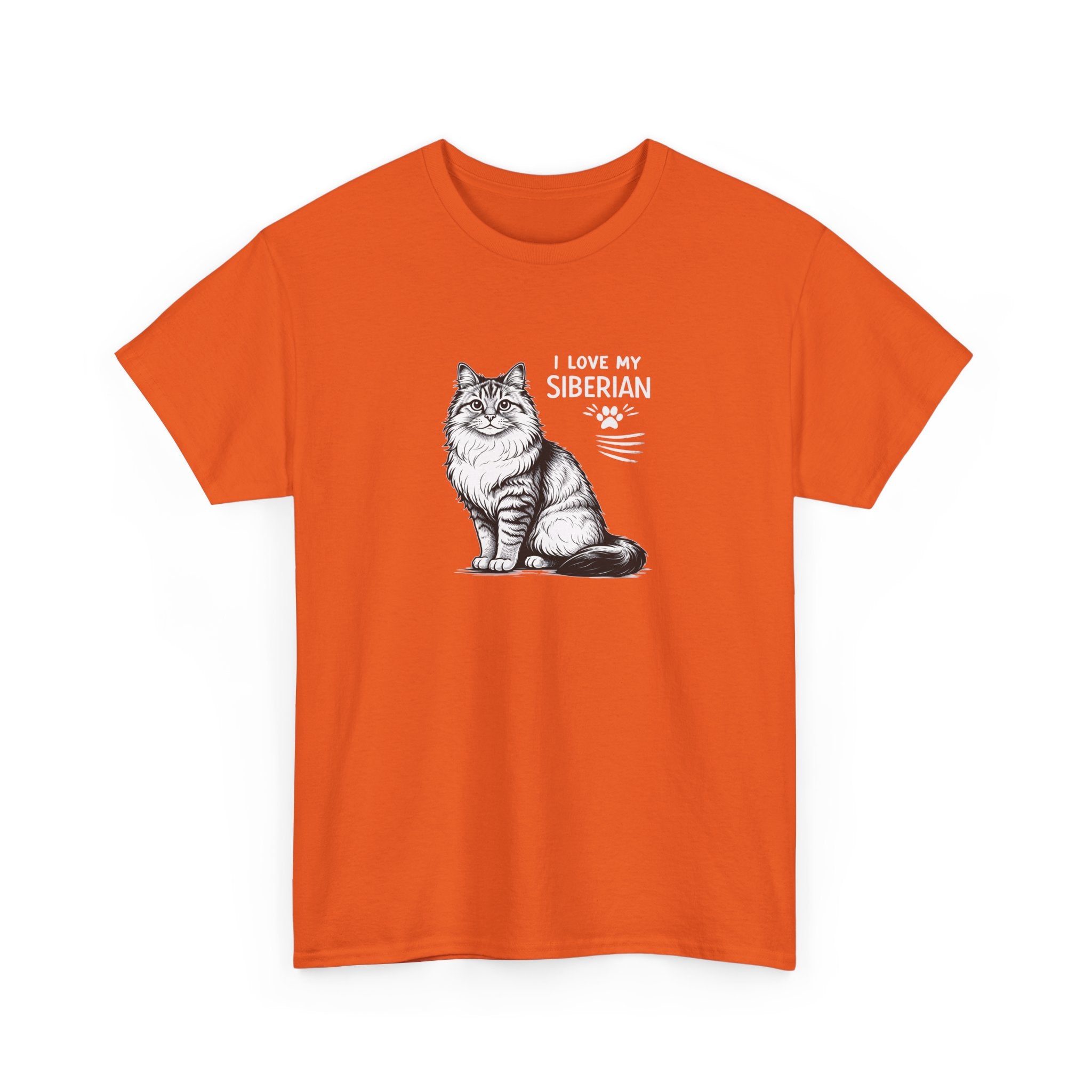 Siberian Cat T-Shirt — "I Love My Siberian" Tee