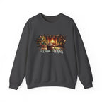 Christmas Fireplace Sweatshirt – Cozy Holiday Crewneck with Hot Cocoa & Tree