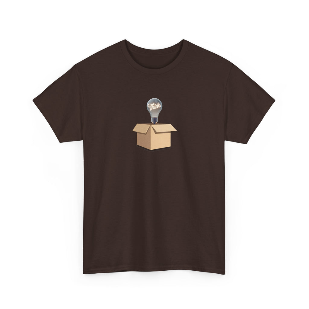 T-Shirt — Lightbulb Idea Think Outside The Box Graphic Tee