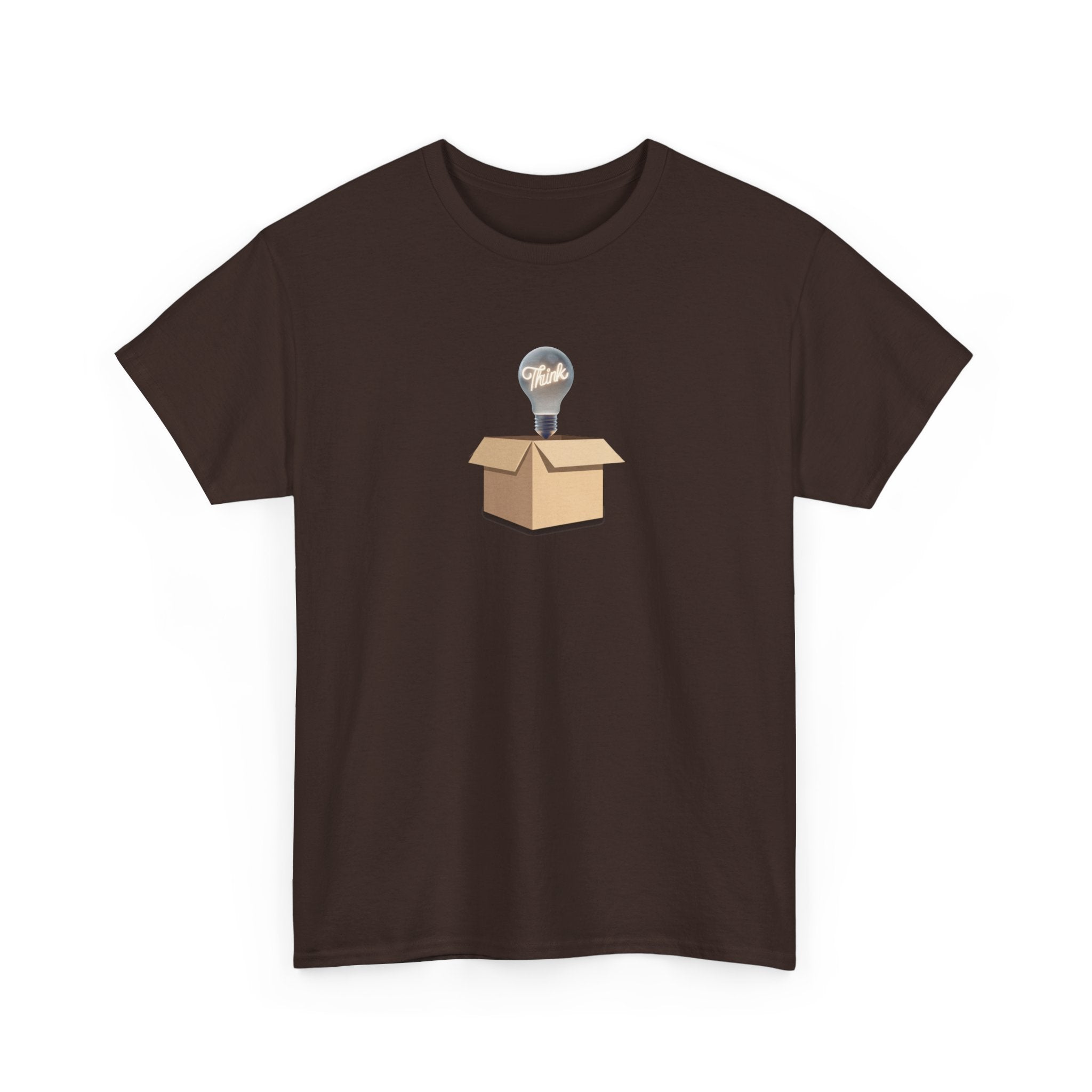 T-Shirt — Lightbulb Idea Think Outside The Box Graphic Tee