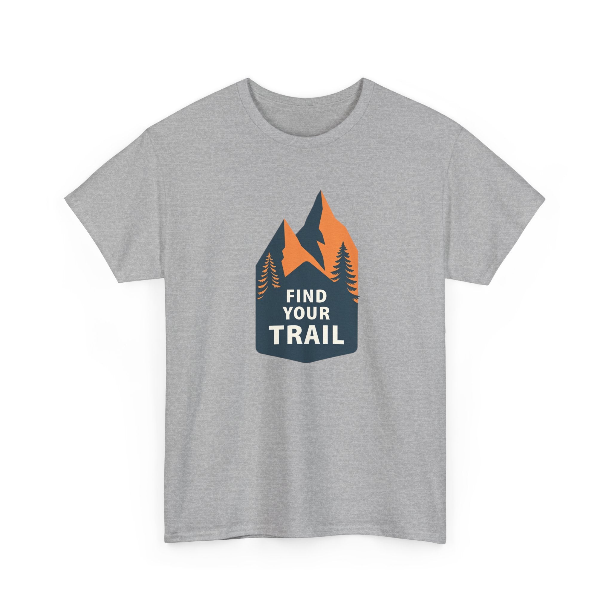 Find Your Trail T‑Shirt — Mountain Hiking Adventure Tee