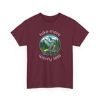 Hike More Worry Less T-Shirt — Nature Hiking Graphic Tee