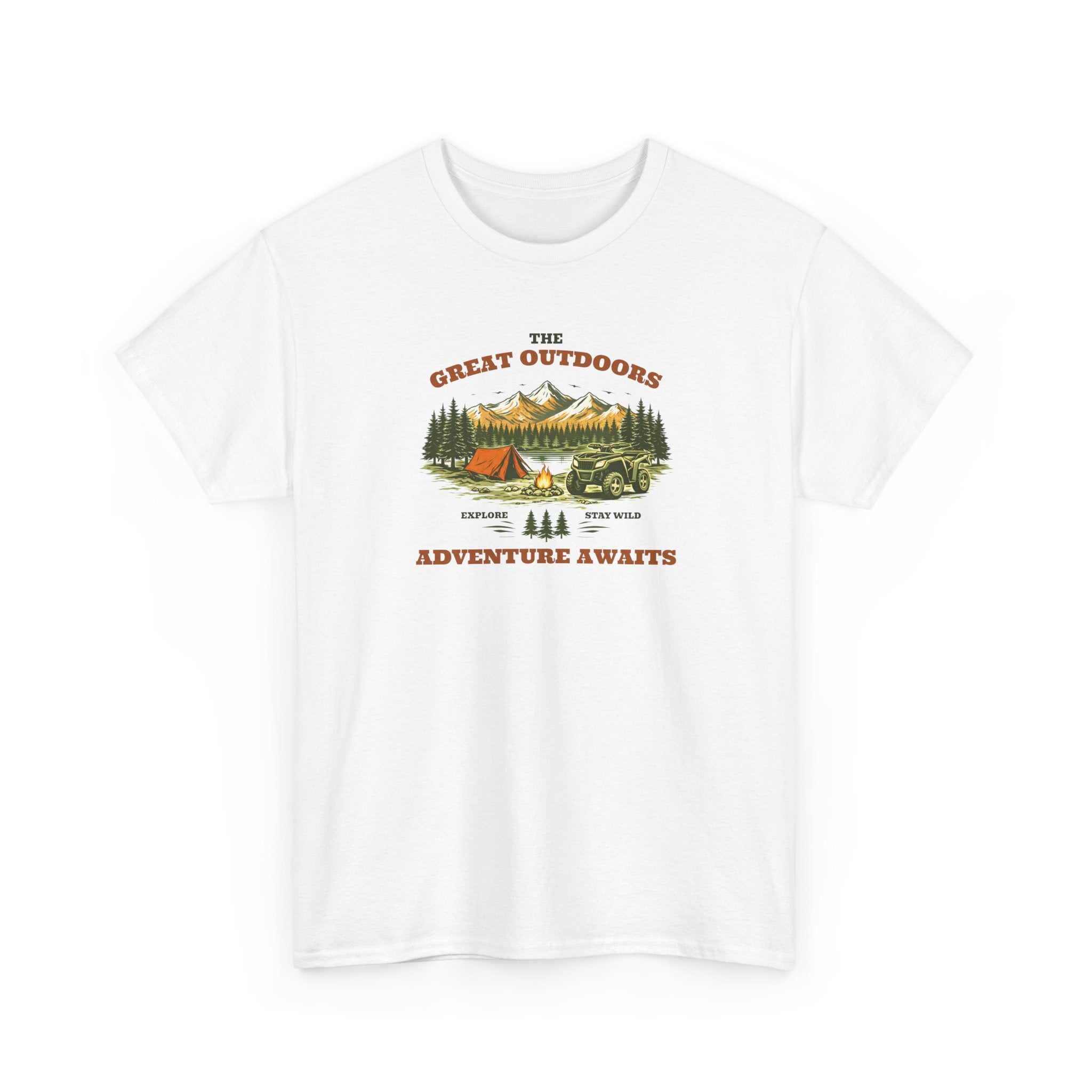 Outdoor Adventure T-Shirt — "The Great Outdoors"  ATV Nature Camping Tee