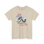 Soccer T-Shirt — "Eat. Sleep. Soccer. Repeat." Graphic Tee for Players & Fans