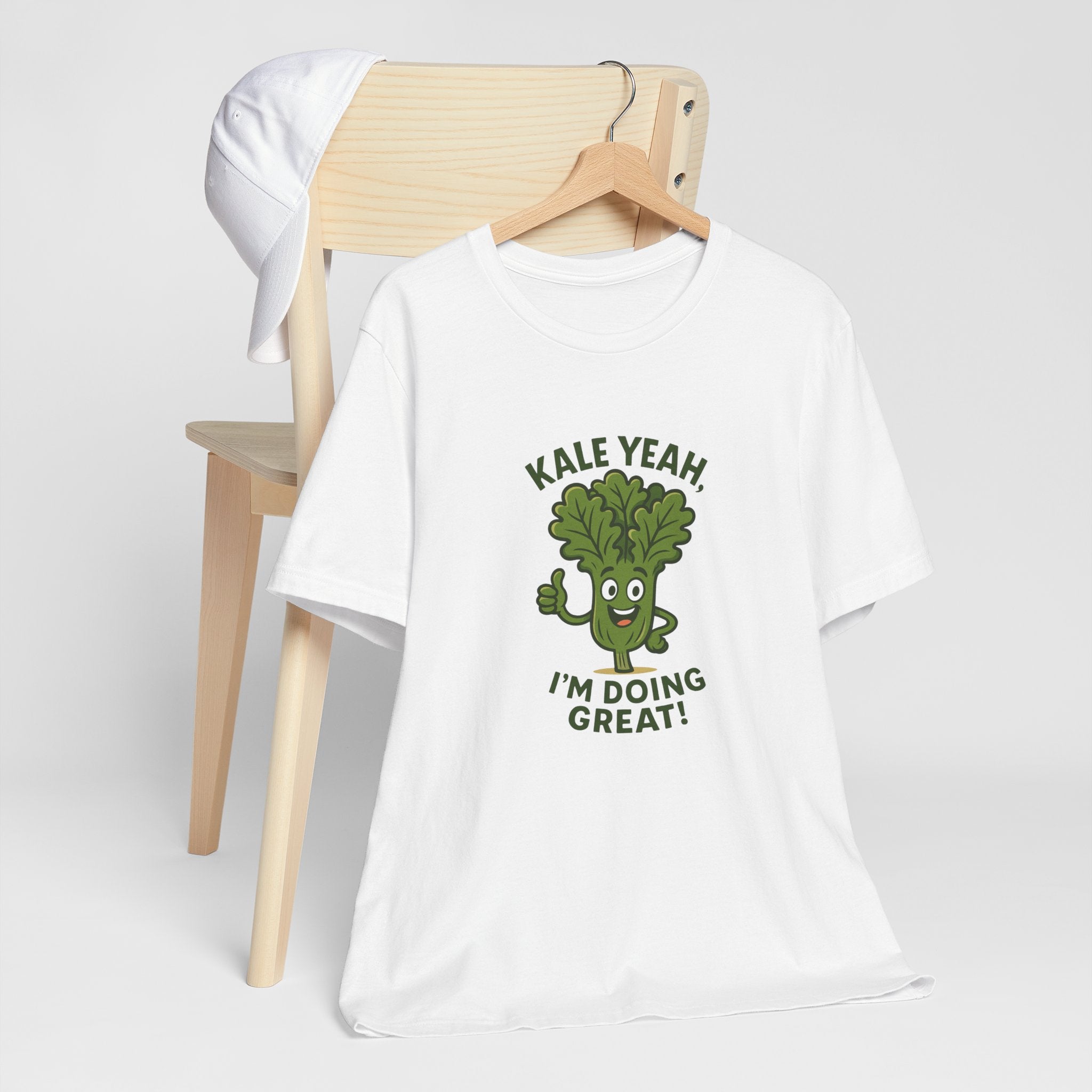 Kale Yeah! I'm Doing Great T-Shirt — Funny Healthy Veggie Graphic Tee