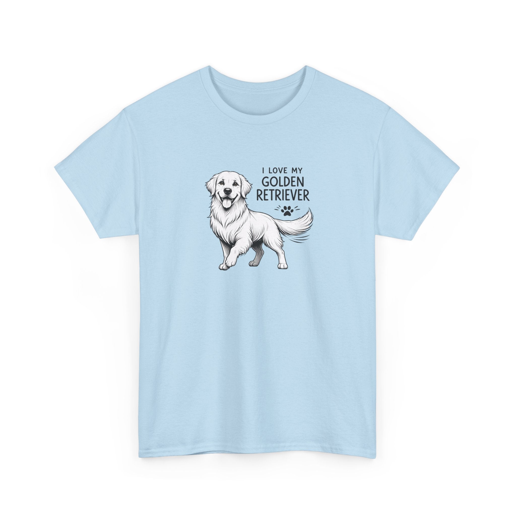 Golden Retriever T-Shirt – “I Love My Golden Retriever” Dog Lover Tee