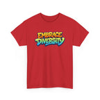Embrace Diversity T-Shirt — Colorful Graffiti Pride Tee