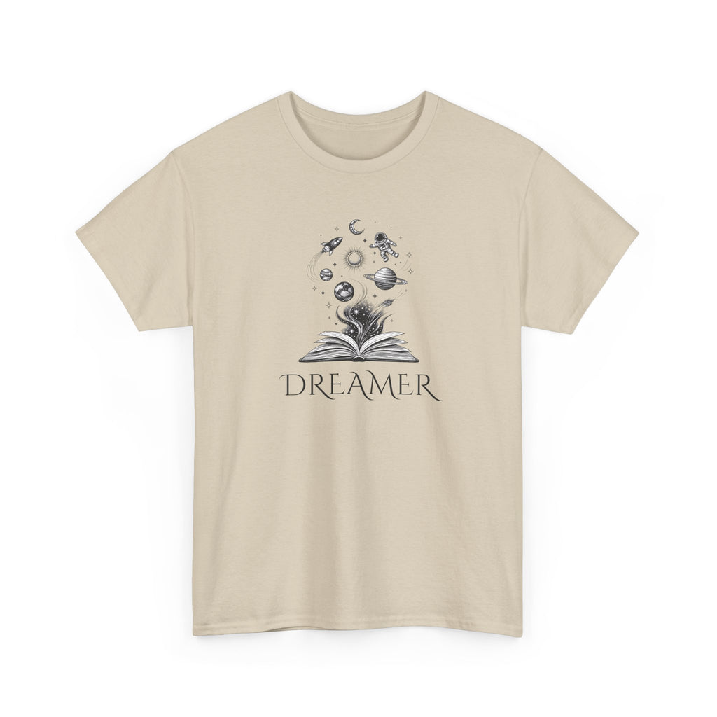 Dreamer T‑Shirt — Illustrated Book & Space Design