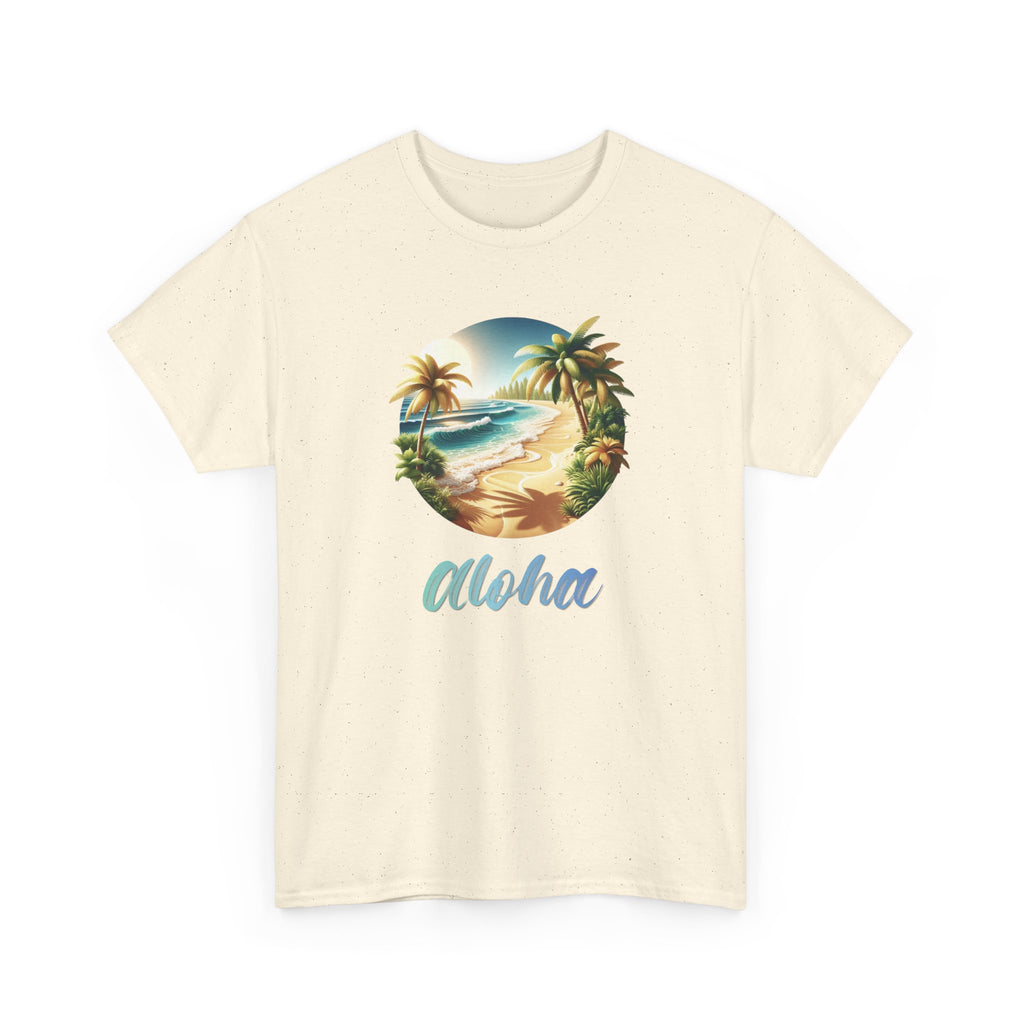 Aloha Beach T-Shirt — Tropical Palm Island Graphic Tee