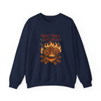 Crewneck Sweatshirt — "Well This Is Just Nuts" Roasting Chestnuts Graphic
