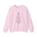 Christmas Word Snowman Sweatshirt