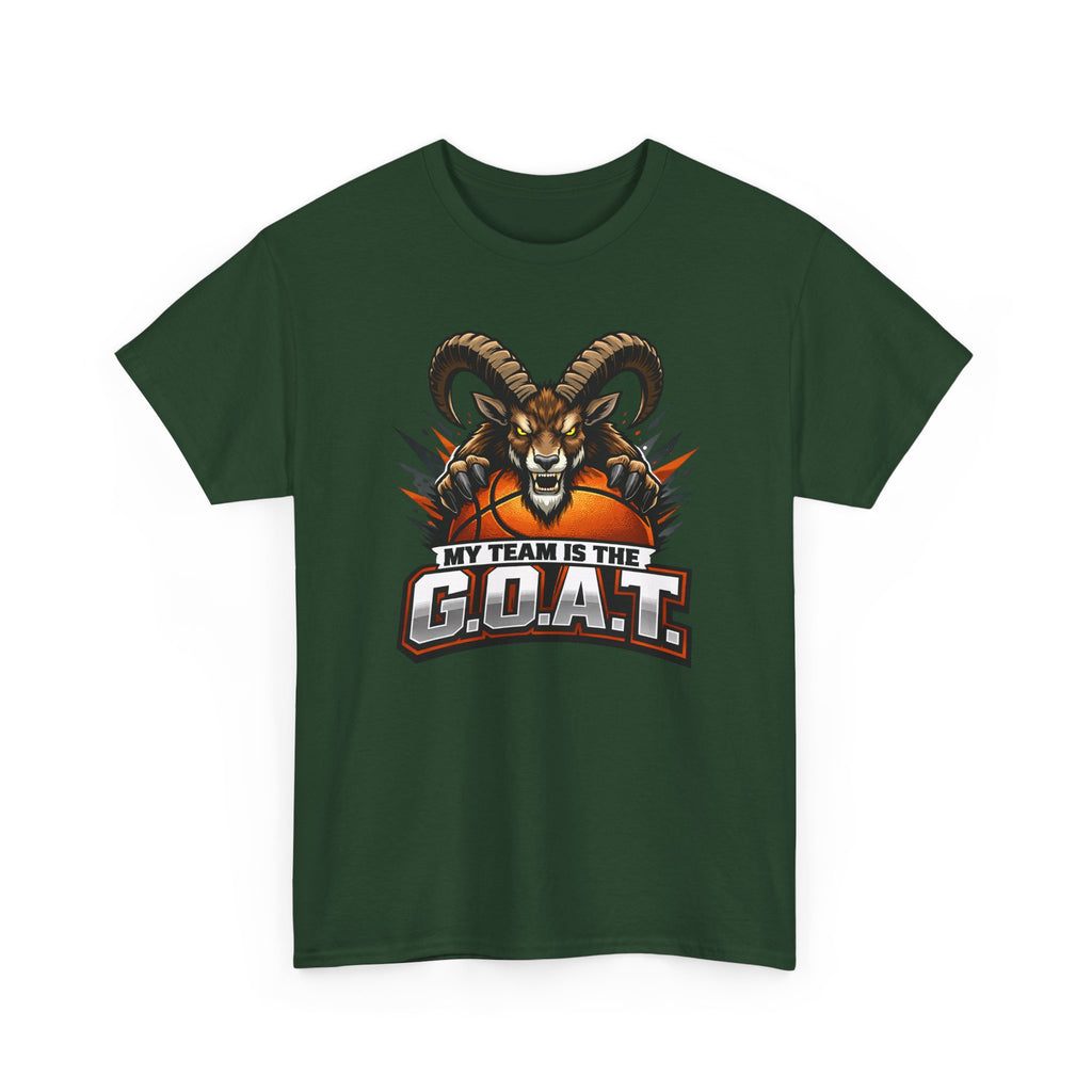 G.O.A.T. Graphic Tee — Fierce Goat Basketball Player Fan Shirt