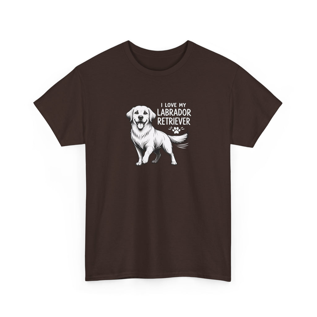 Labrador Retriever T-Shirt — "I Love My Labrador Retriever" Dog Lover Tee