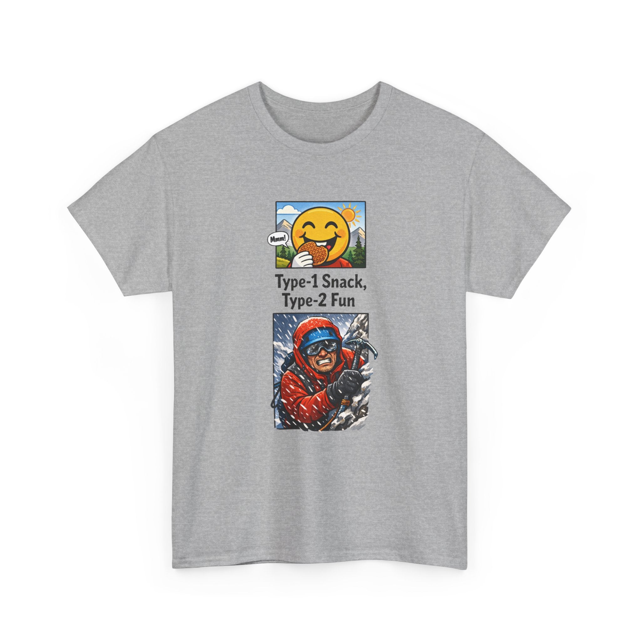 Type-1 Snack Type-2 Fun T-Shirt — Outdoor Adventure Hiking Camping Graphic Tee