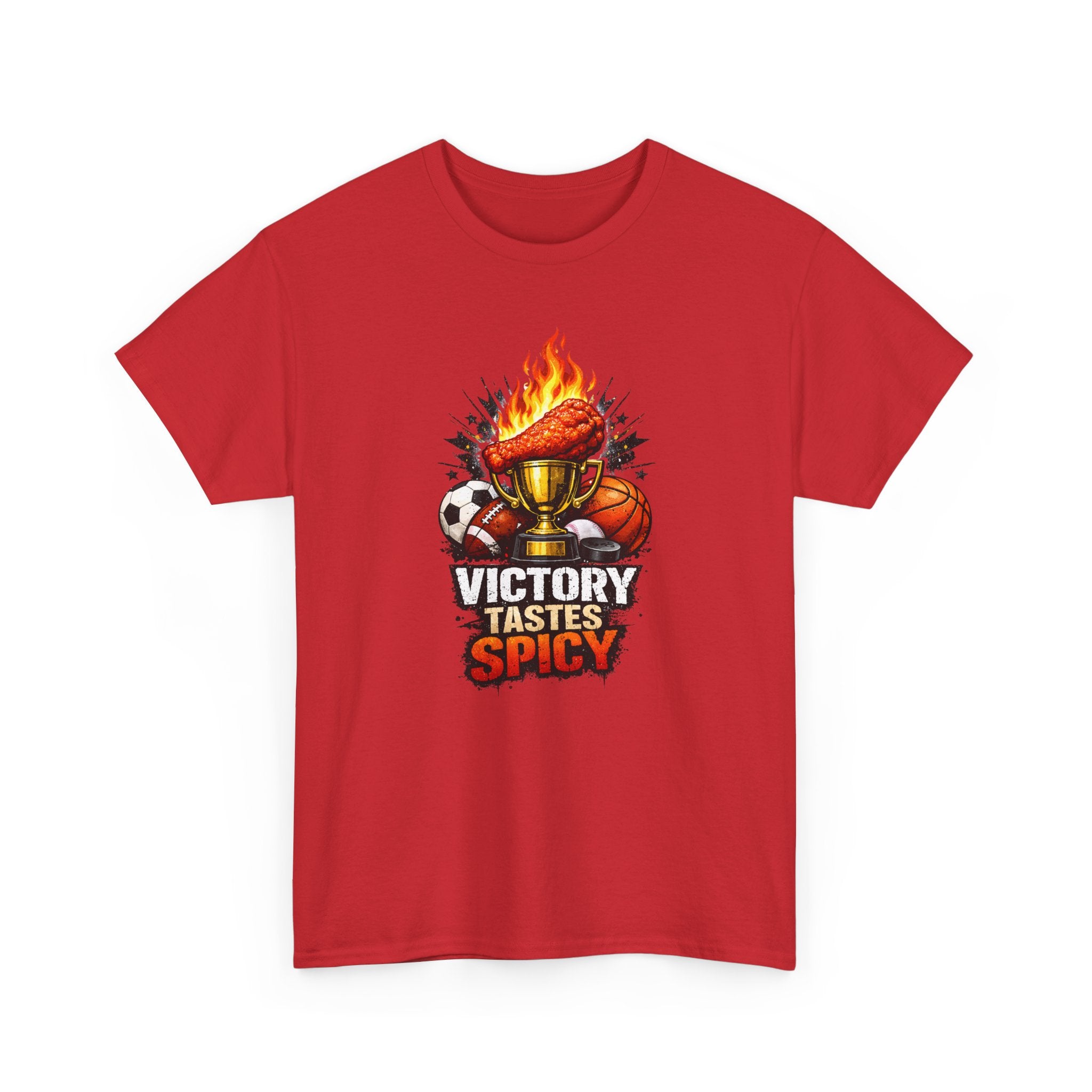 Victory Tastes Spicy Funny Sports Fan Wing T-Shirt