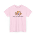 'Tired But Awesome' Cute Cat Relaxing Graphic Tee