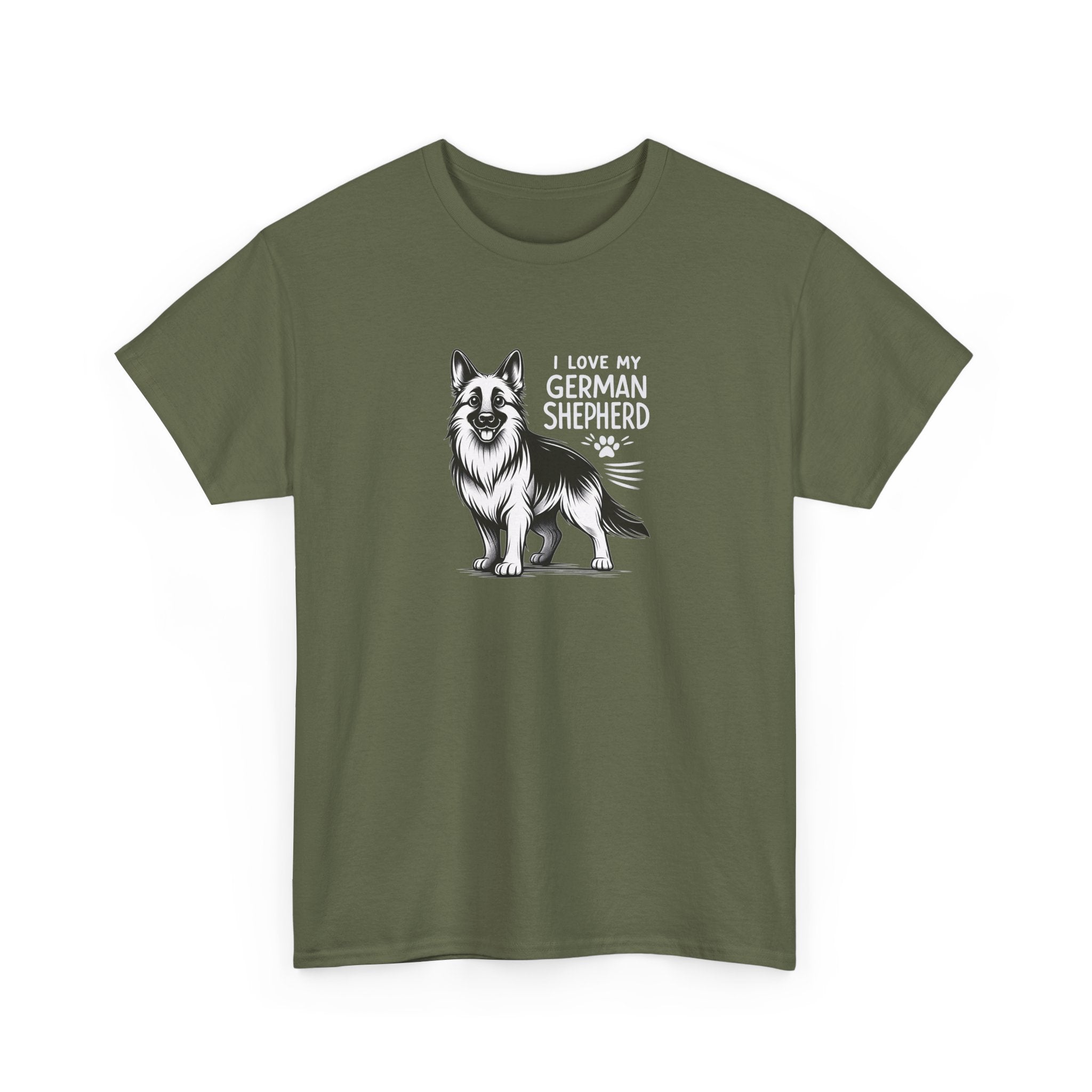 I Love My German Shepherd T-Shirt — Cute German Shepherd Dog Tee for Dog Lovers