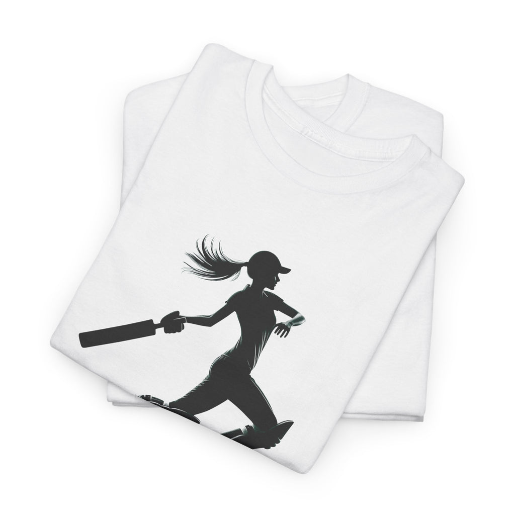 Woman Cricket Batter Silhouette T-Shirt