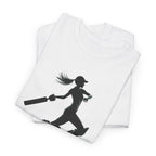 Woman Cricket Batter Silhouette T-Shirt