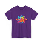 Colorful Layered Flower T-Shirt — Bright Floral Graphic Tee