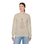 Christmas Word Snowman Sweatshirt