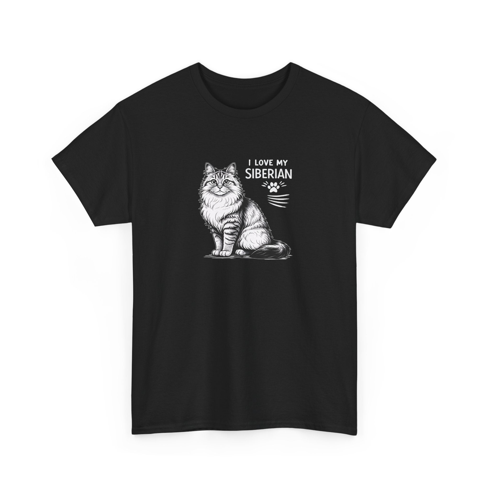 Siberian Cat T-Shirt — "I Love My Siberian" Tee