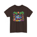 Beach Shark Hammock T‑Shirt — Tropical Summer Vibes Graphic Tee