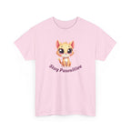 Stay Pawsitive Tee — Cute Kitten Graphic T-Shirt