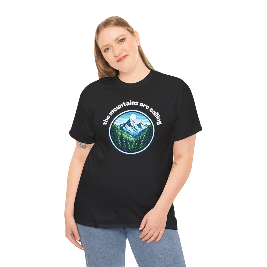 Mountains Are Calling T-Shirt — Scenic Hiking Graphic Tee
