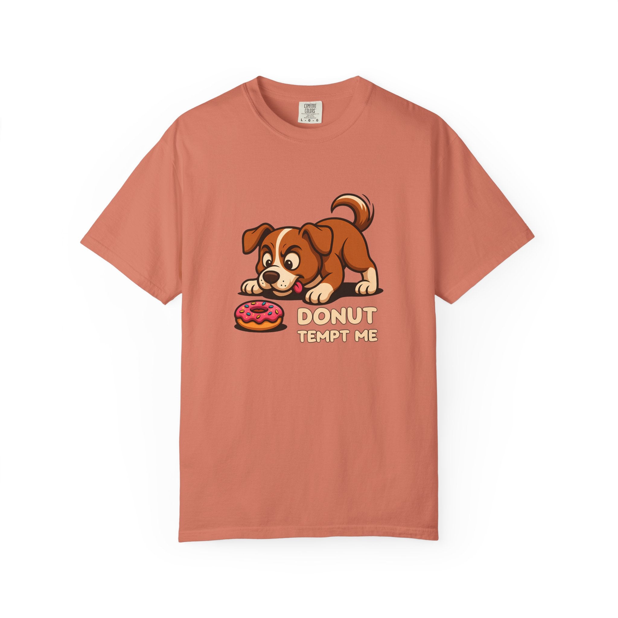 Donut Tempt Me T-Shirt — Cute Puppy & Donut Graphic Tee