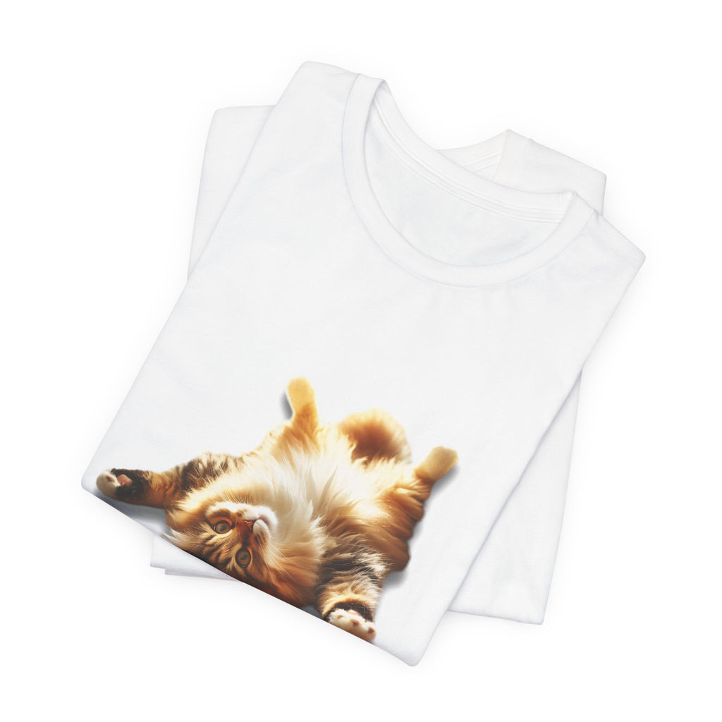 Cat Nap T‑Shirt — "How I Be In My Purrsonal Space" Cute Relaxed Cat Graphic Tee