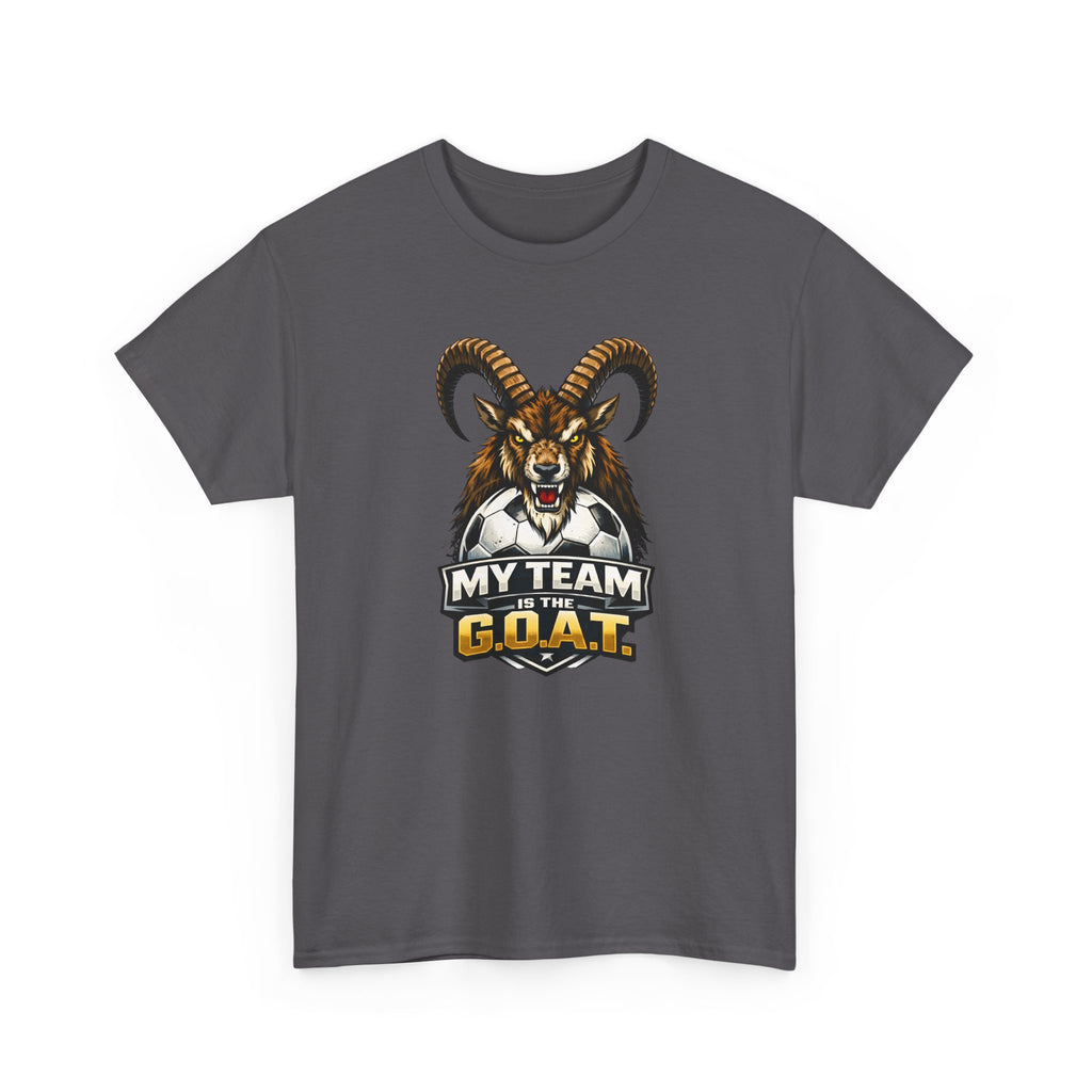 Goat Ibex Soccer Tee — "My Team Is the GOAT" Sports Fan T-Shirt