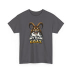 Goat Ibex Soccer Tee — "My Team Is the GOAT" Sports Fan T-Shirt