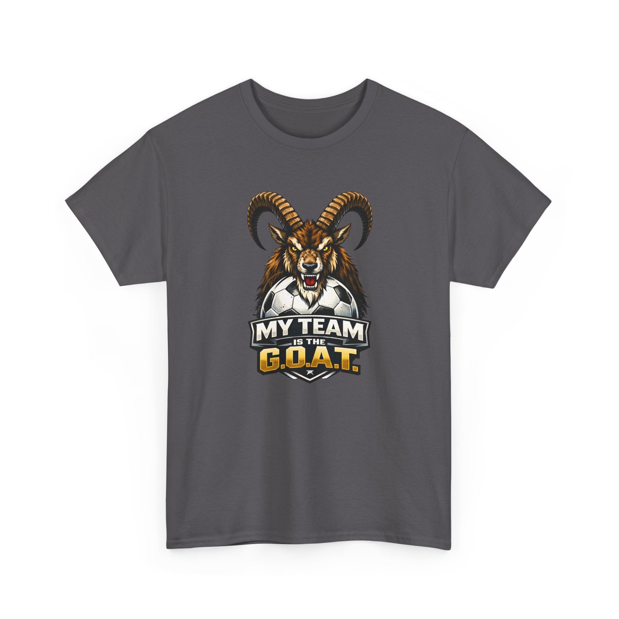 Goat Ibex Soccer Tee — "My Team Is the GOAT" Sports Fan T-Shirt