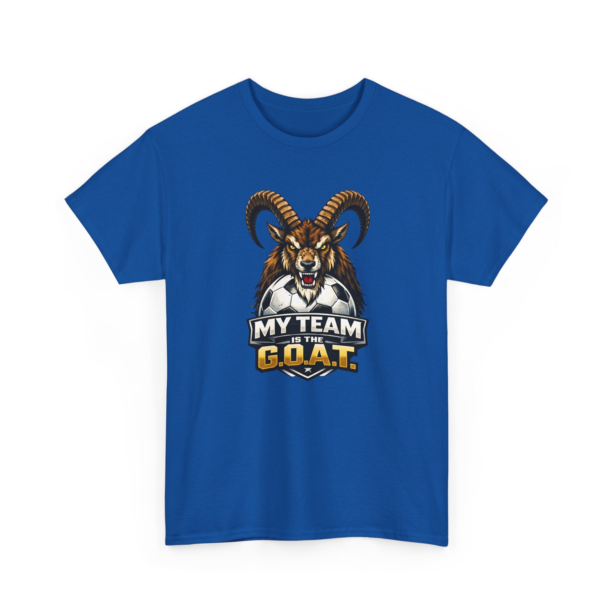 Goat Ibex Soccer Tee — "My Team Is the GOAT" Sports Fan T-Shirt