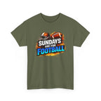 Sundays Are for Football T-Shirt — Football Fan Graphic Tee